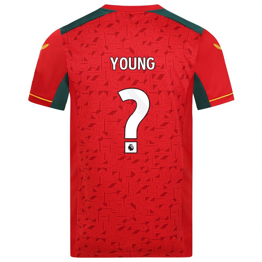 Men Football Joe Young #0 Red Away Jersey 2023/24 T-Shirt Canada