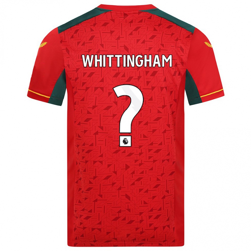 Men Football Matthew Whittingham #0 Red Away Jersey 2023/24 T-Shirt Canada