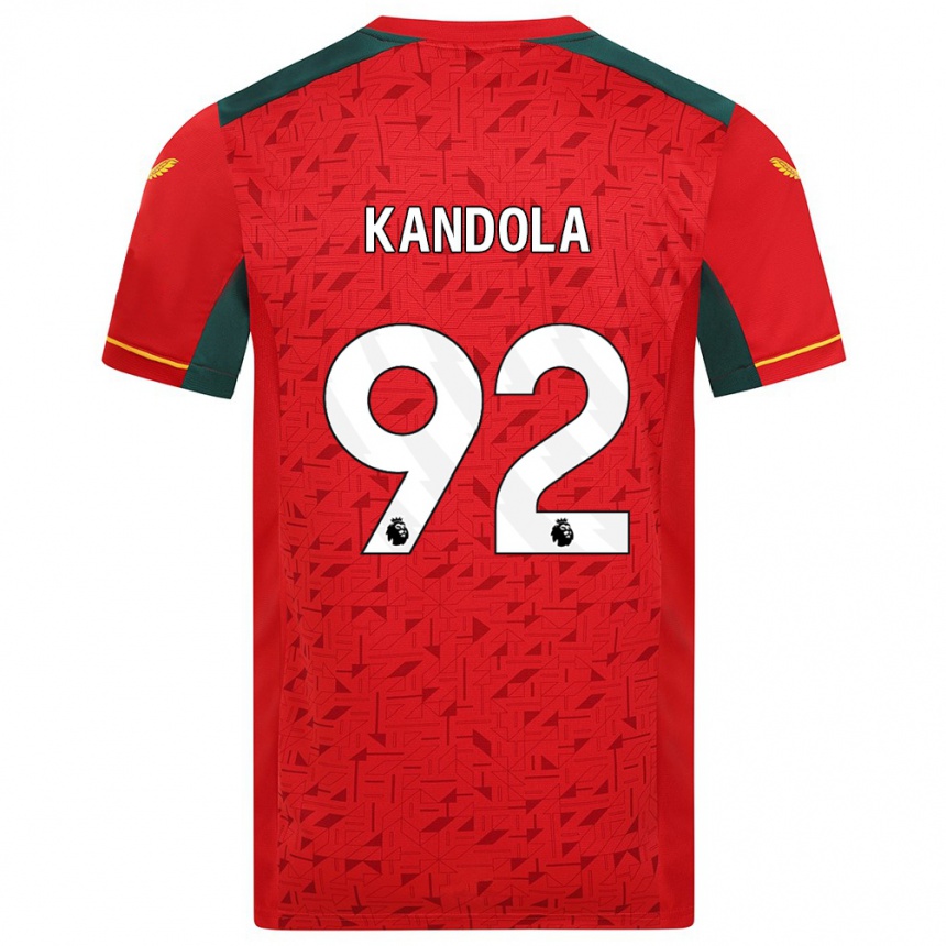 Men Football Kam Kandola #92 Red Away Jersey 2023/24 T-Shirt Canada