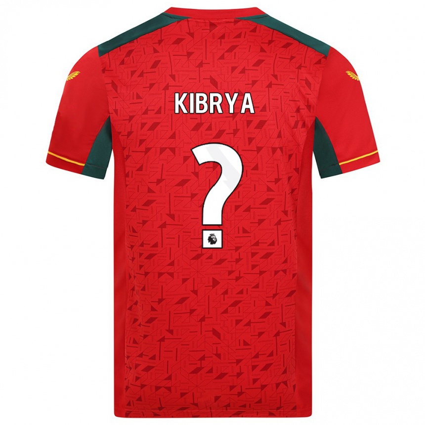 Men Football Lucas Kibrya #0 Red Away Jersey 2023/24 T-Shirt Canada