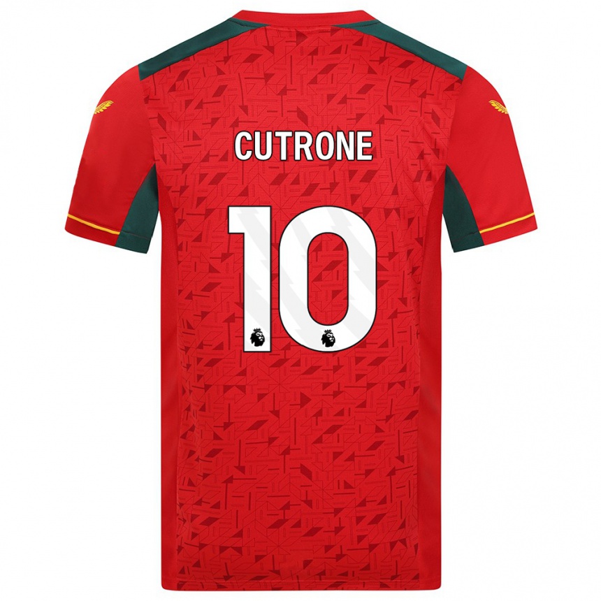 Men Football Patrick Cutrone #10 Red Away Jersey 2023/24 T-Shirt Canada