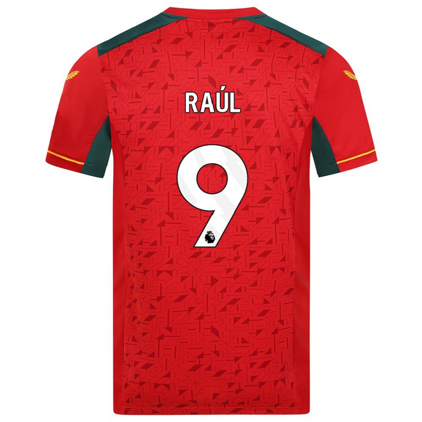 Men Football Raul Jimenez #9 Red Away Jersey 2023/24 T-Shirt Canada