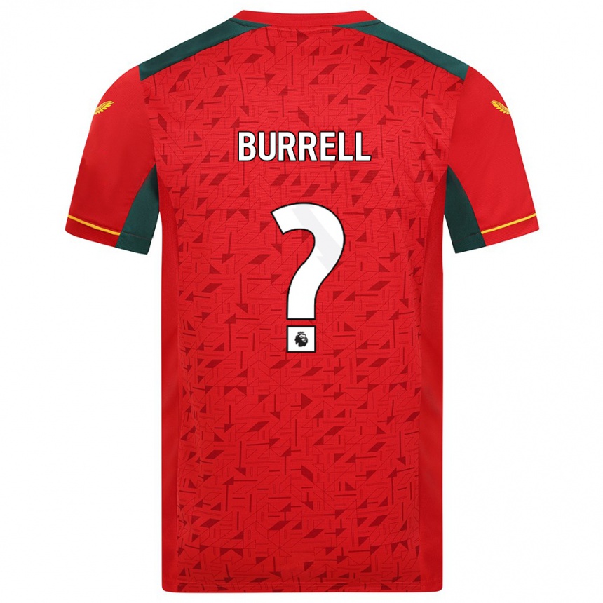 Men Football Ackeme Francis Burrell #0 Red Away Jersey 2023/24 T-Shirt Canada