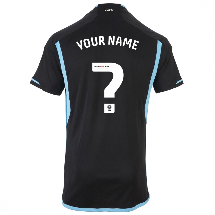 Men Football Your Name #0 Black Away Jersey 2023/24 T-Shirt Canada