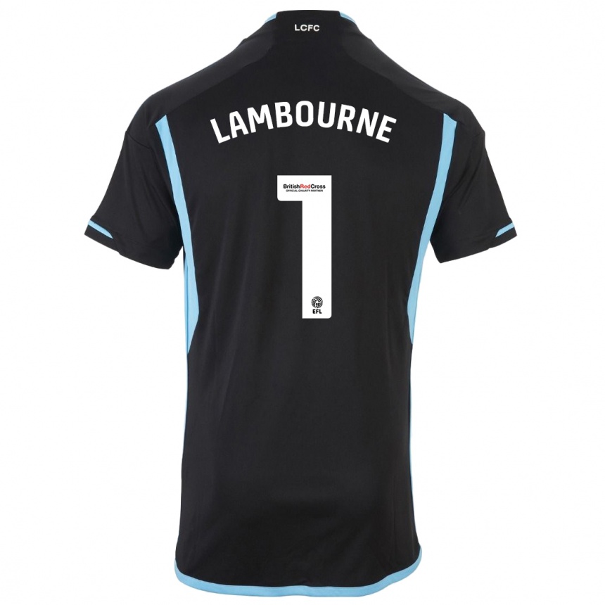 Homme Football Maillot Demi Lambourne #1 Noir Tenues Extérieur 2023/24 Canada