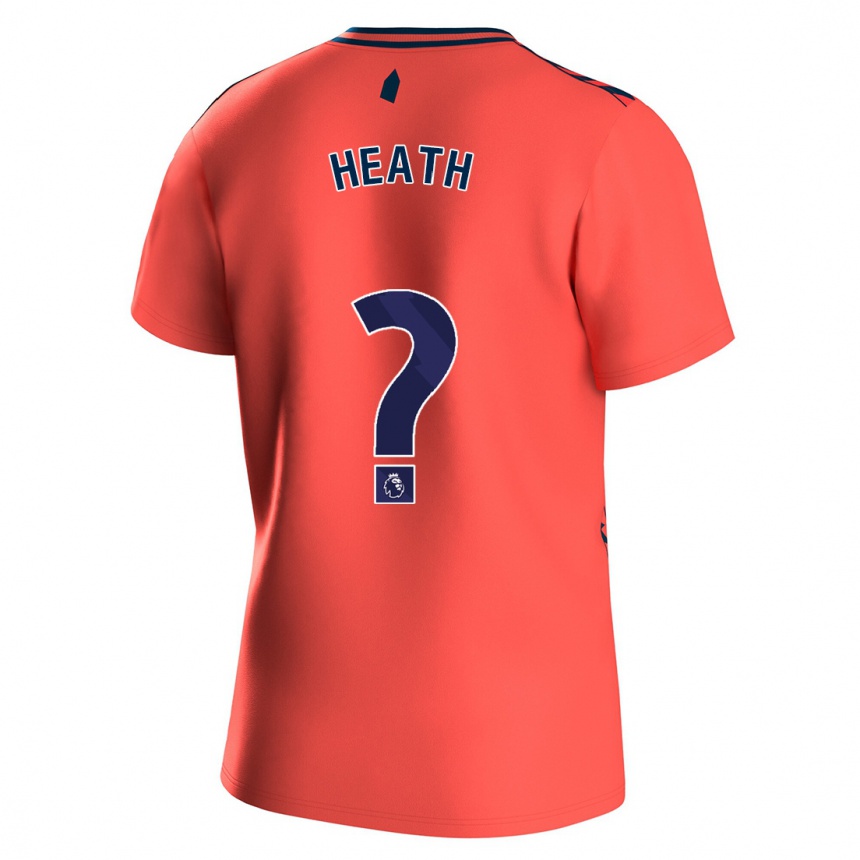 Men Football Isaac Heath #0 Coral Away Jersey 2023/24 T-Shirt Canada