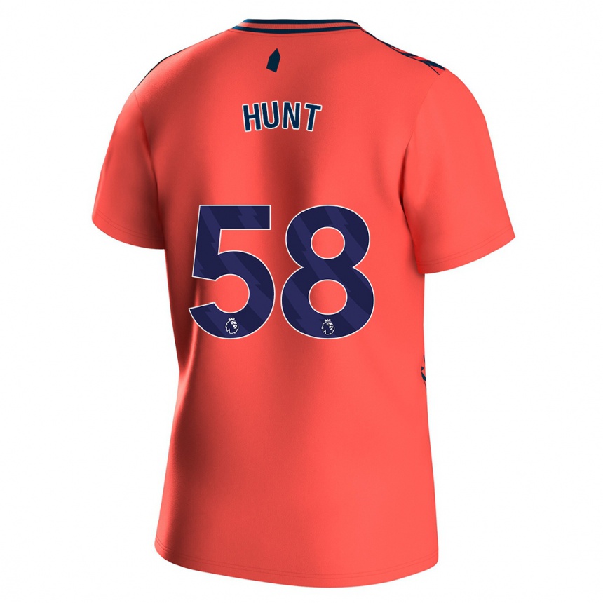 Men Football Mackenzie Hunt #58 Coral Away Jersey 2023/24 T-Shirt Canada