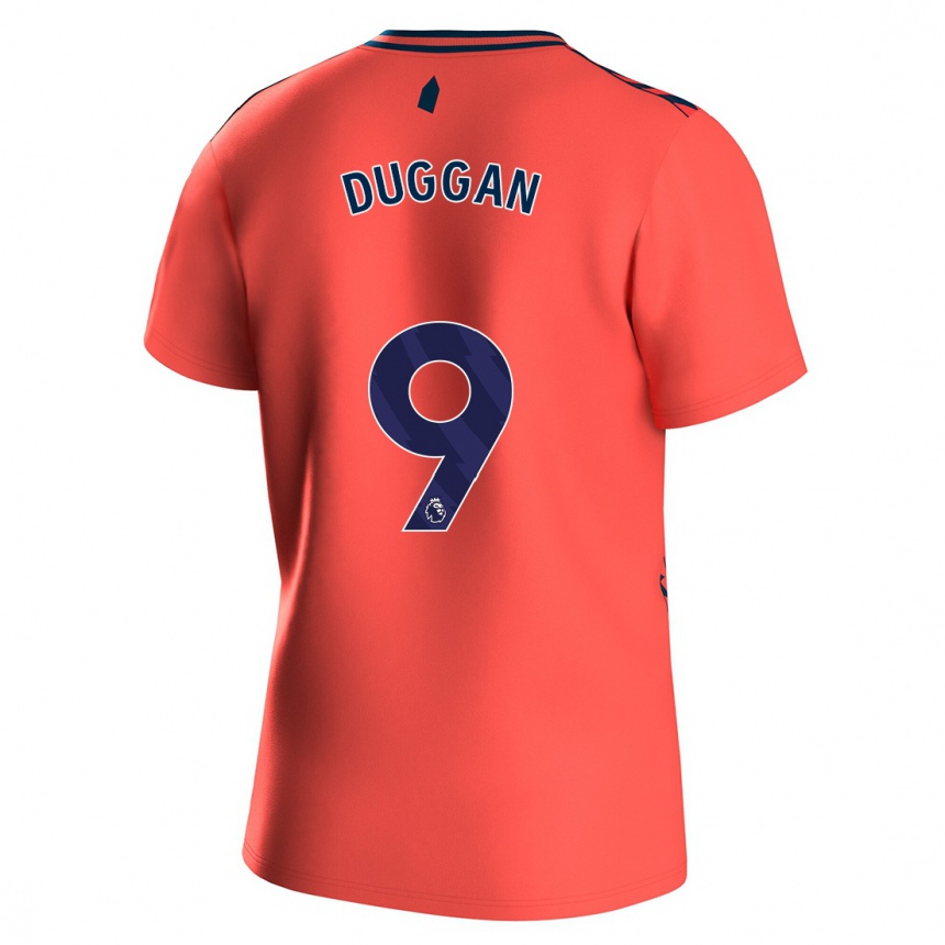 Men Football Toni Duggan #9 Coral Away Jersey 2023/24 T-Shirt Canada