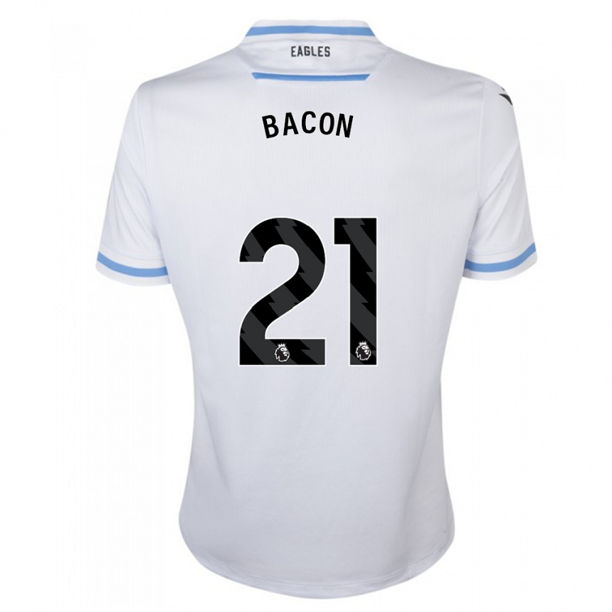 Homme Football Maillot Skye Bacon #21 Blanc Tenues Extérieur 2023/24 Canada