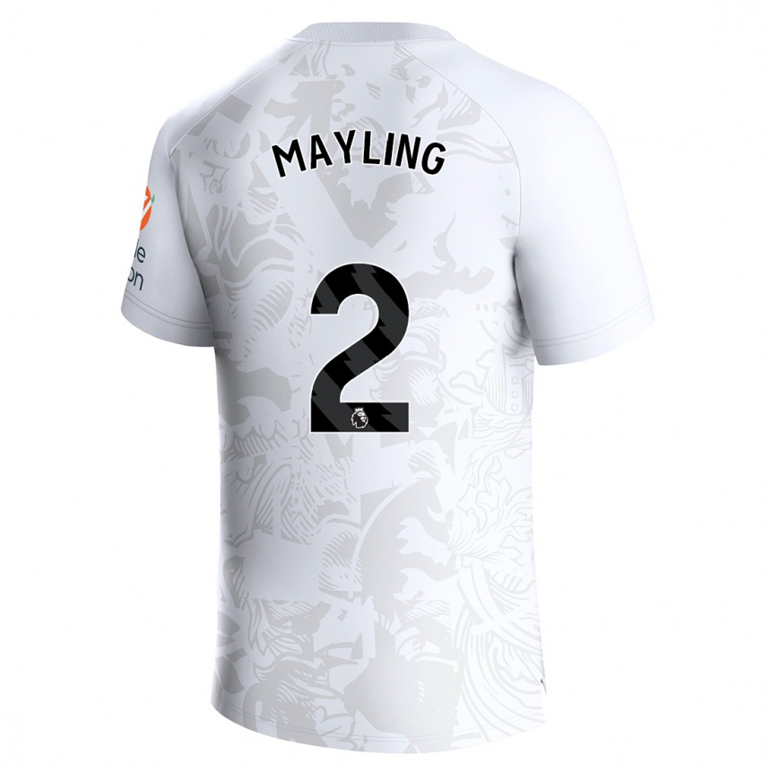 Men Football Sarah Mayling #2 White Away Jersey 2023/24 T-Shirt Canada