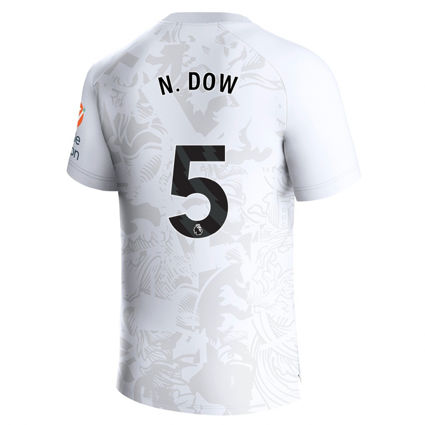 Men Football Elisha N'dow #5 White Away Jersey 2023/24 T-Shirt Canada