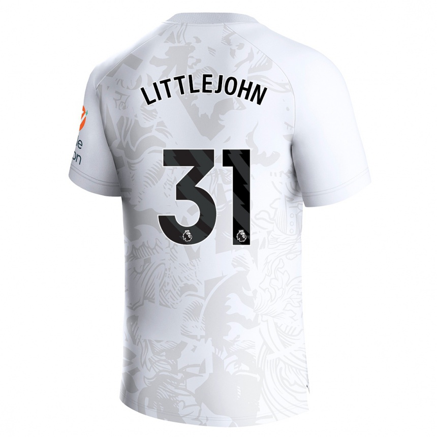 Men Football Ruesha Littlejohn #31 White Away Jersey 2023/24 T-Shirt Canada