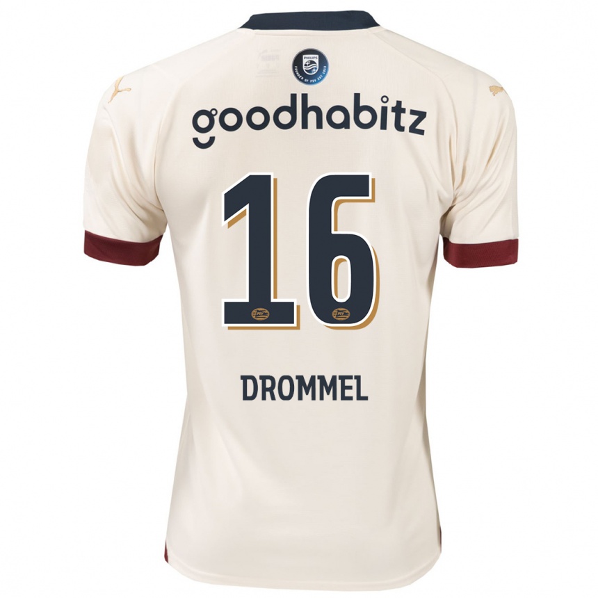 Men Football Joël Drommel #16 Off-White Away Jersey 2023/24 T-Shirt Canada