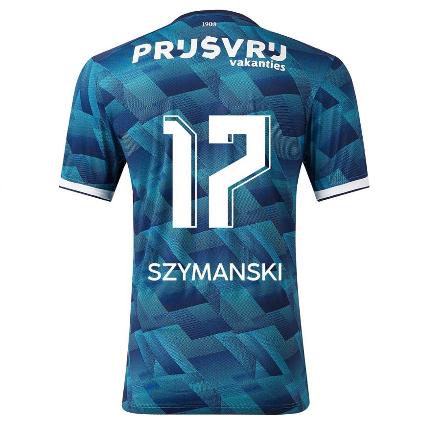 Men Football Sebastian Szymanski #17 Blue Away Jersey 2023/24 T-Shirt Canada