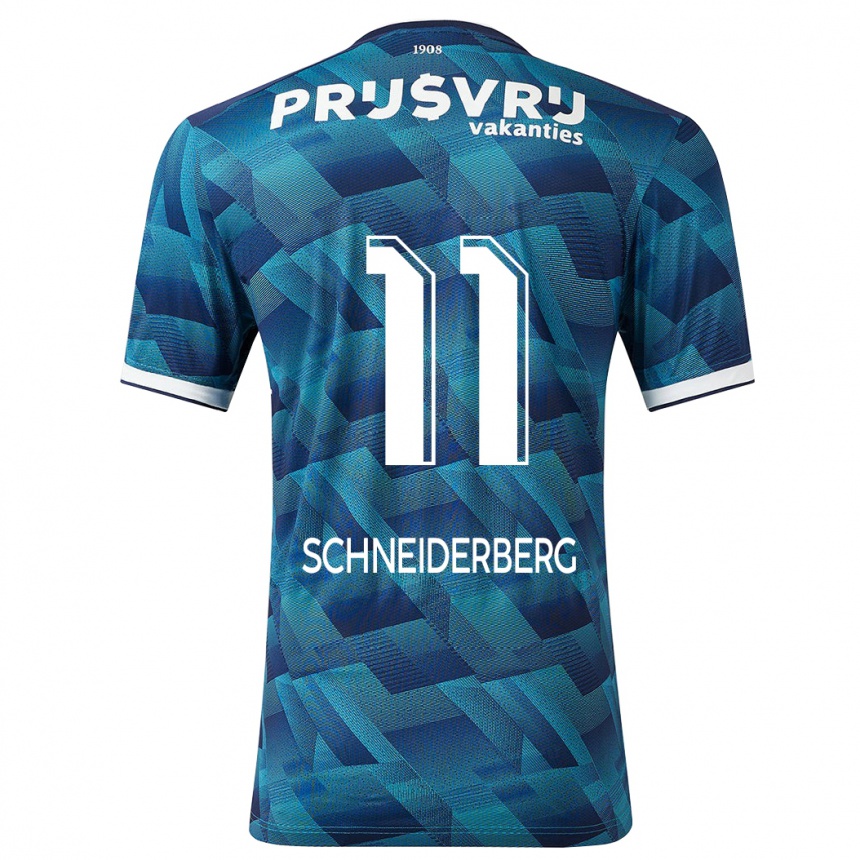 Men Football July Schneiderberg #11 Blue Away Jersey 2023/24 T-Shirt Canada