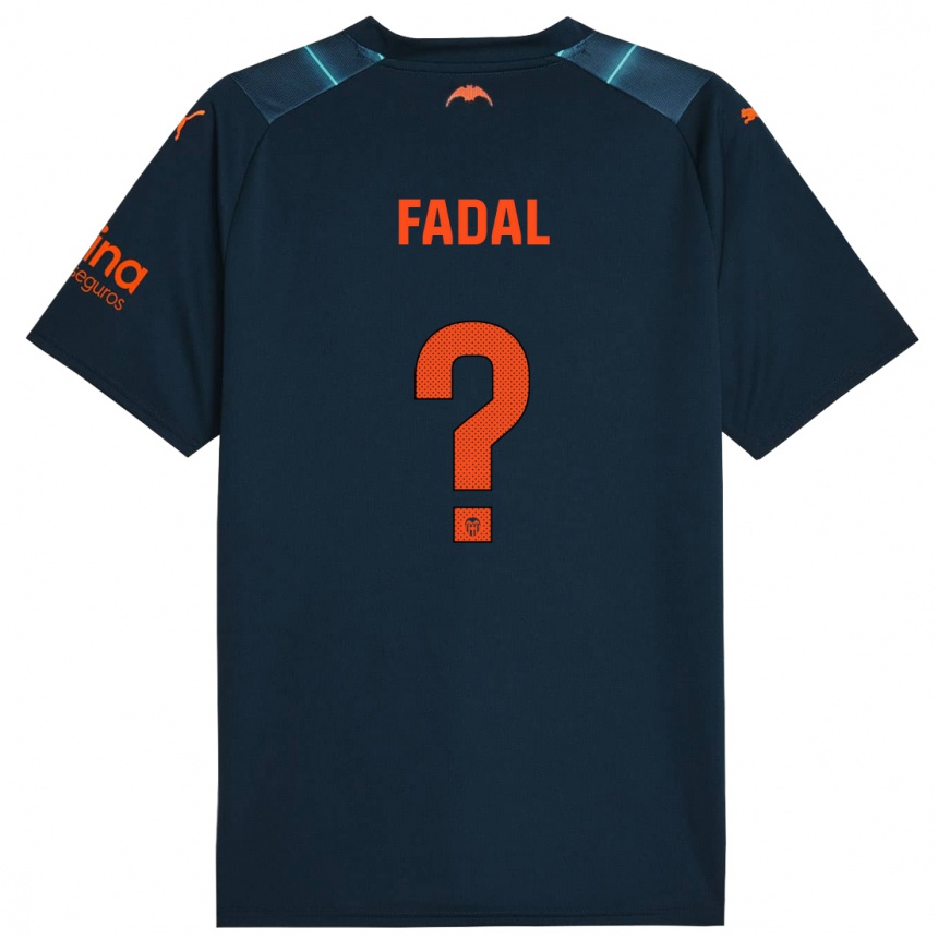 Men Football Ali Fadal #0 Marine Blue Away Jersey 2023/24 T-Shirt Canada