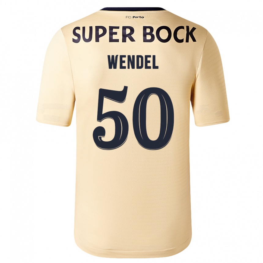 Homme Football Maillot Wendel #50 Beige-Doré Tenues Extérieur 2023/24 Canada