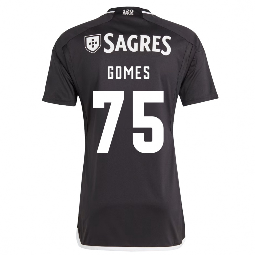 Men Football André Gomes #75 Black Away Jersey 2023/24 T-Shirt Canada