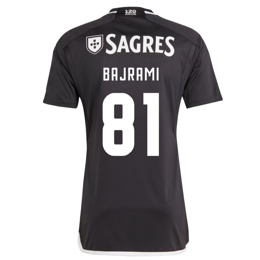 Men Football Adrian Bajrami #81 Black Away Jersey 2023/24 T-Shirt Canada