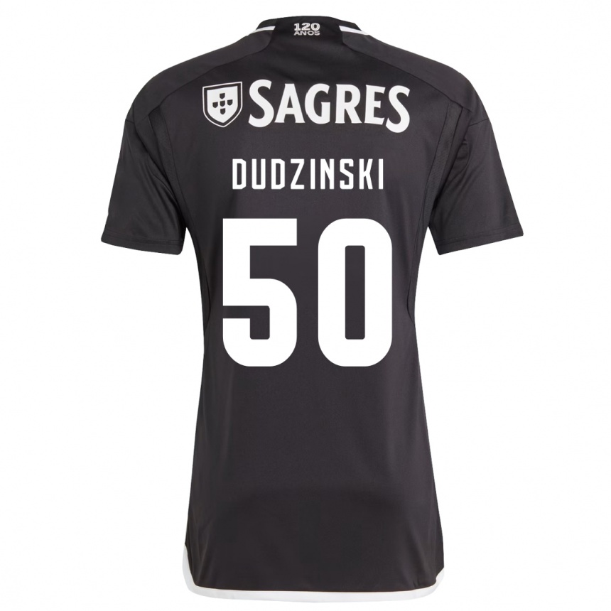 Men Football Marcel Dudzinski #50 Black Away Jersey 2023/24 T-Shirt Canada