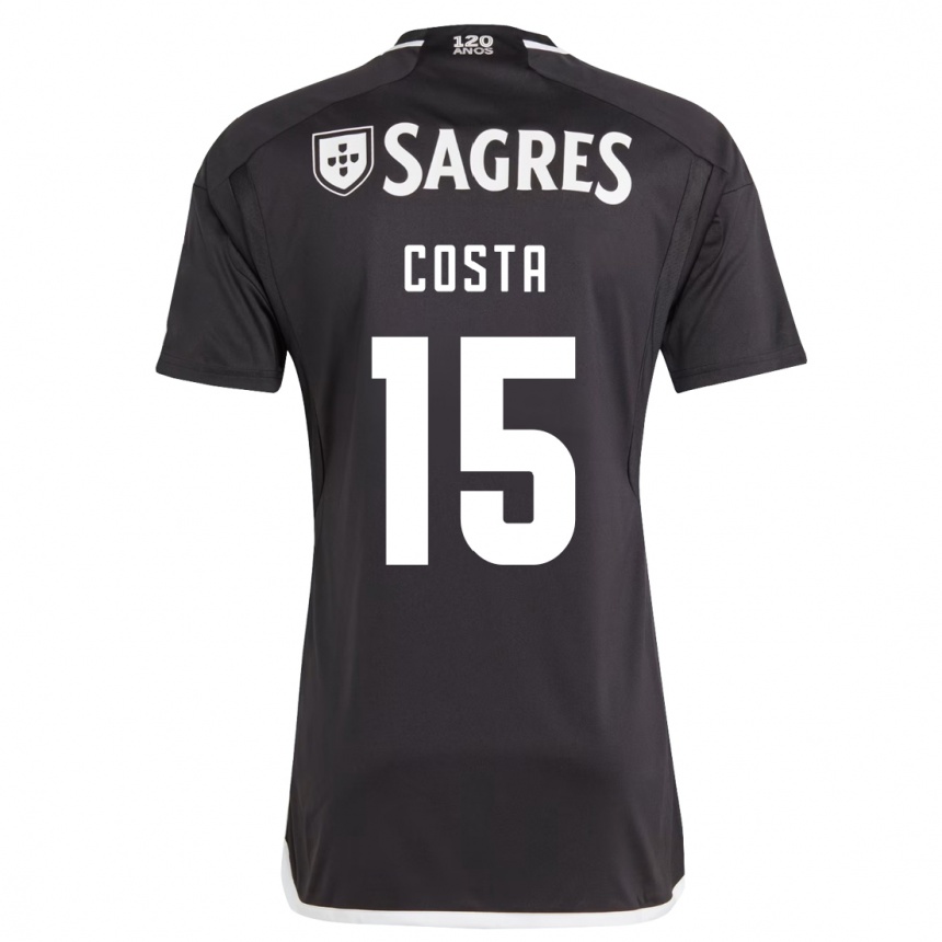 Men Football Carole Costa #15 Black Away Jersey 2023/24 T-Shirt Canada