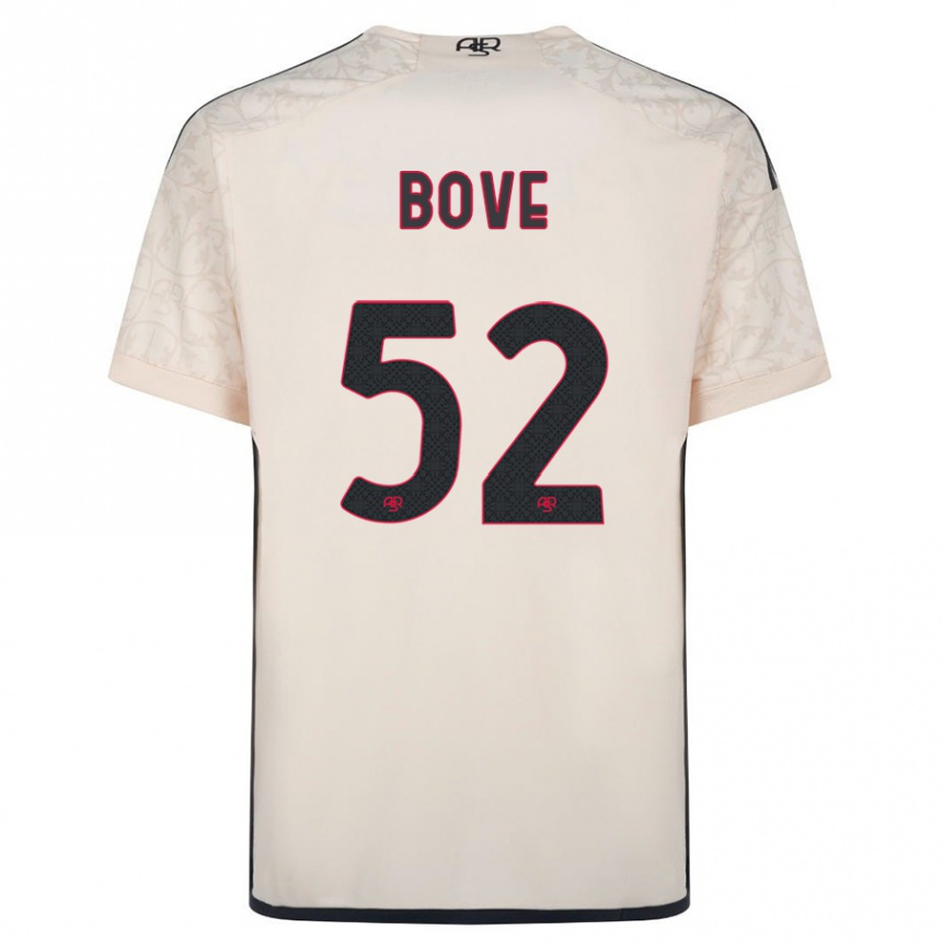 Men Football Edoardo Bove #52 Off-White Away Jersey 2023/24 T-Shirt Canada