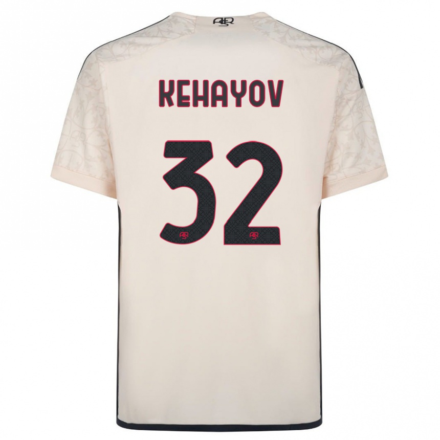 Men Football Atanas Kehayov #32 Off-White Away Jersey 2023/24 T-Shirt Canada