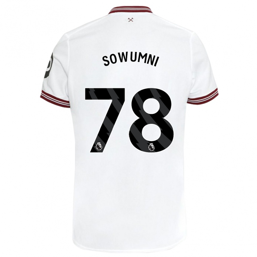 Women Football Elisha Sowumni #78 White Away Jersey 2023/24 T-Shirt Canada