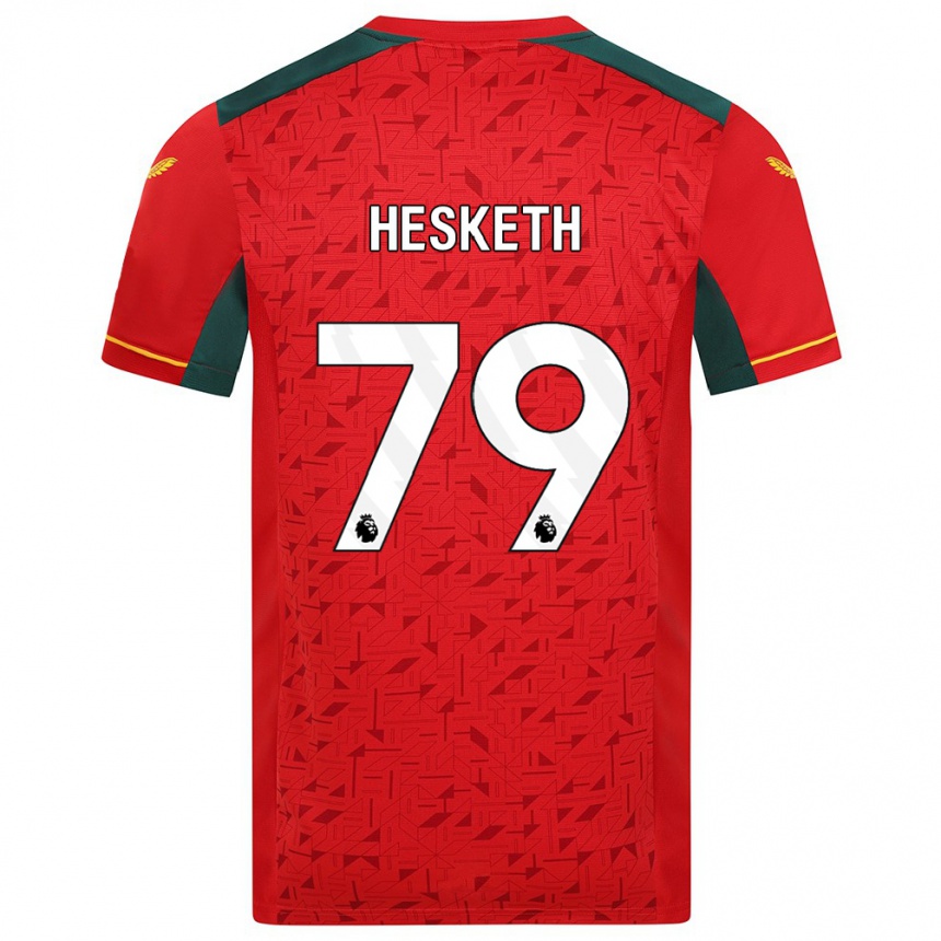 Women Football Owen Hesketh #79 Red Away Jersey 2023/24 T-Shirt Canada