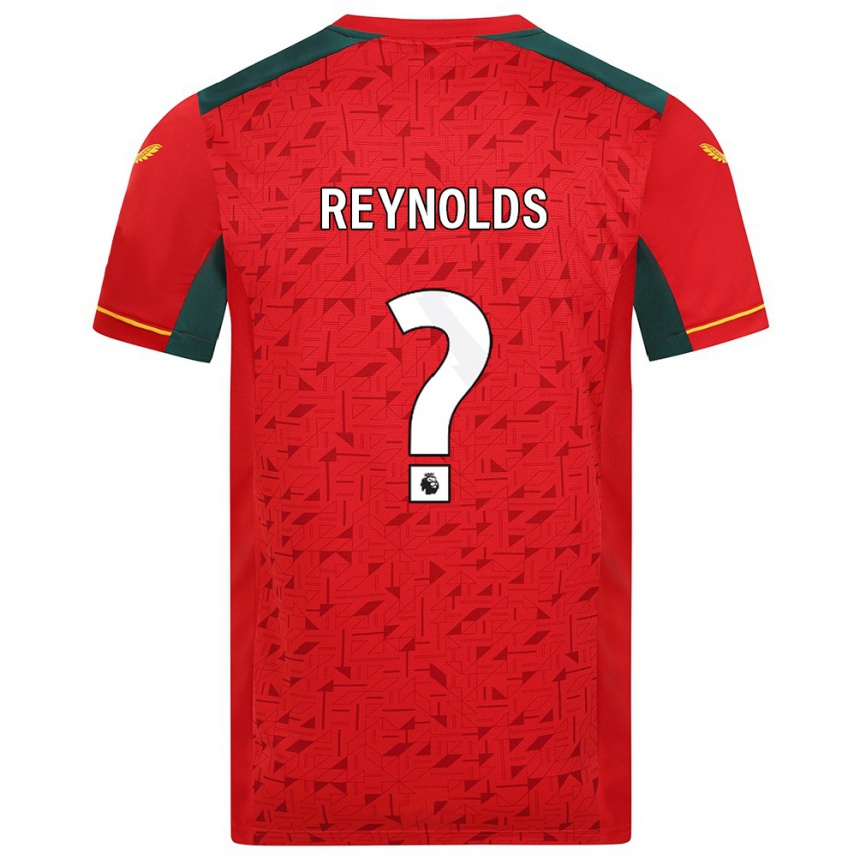 Women Football Fabian Reynolds #0 Red Away Jersey 2023/24 T-Shirt Canada