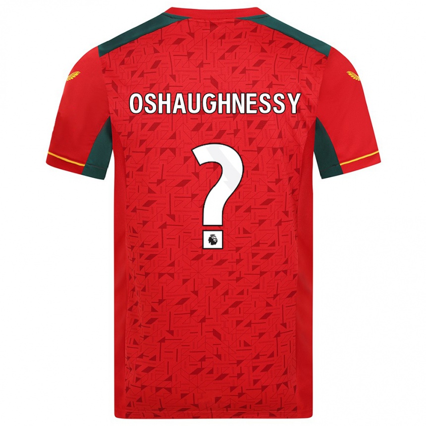 Women Football Joe Oshaughnessy #0 Red Away Jersey 2023/24 T-Shirt Canada