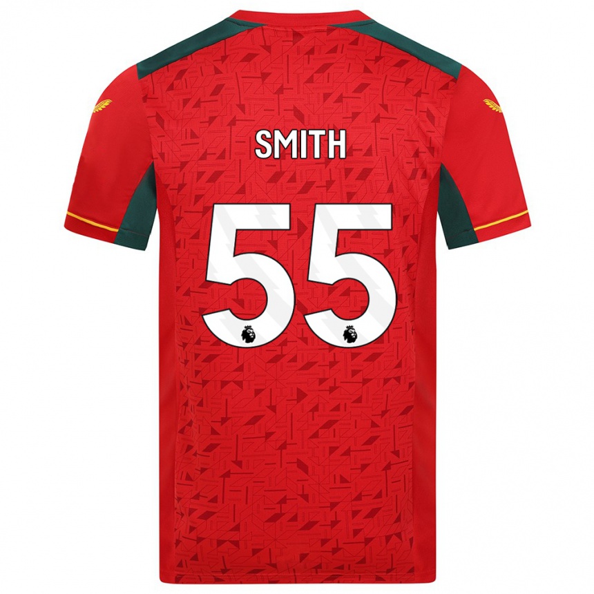 Women Football Jackson Smith #55 Red Away Jersey 2023/24 T-Shirt Canada