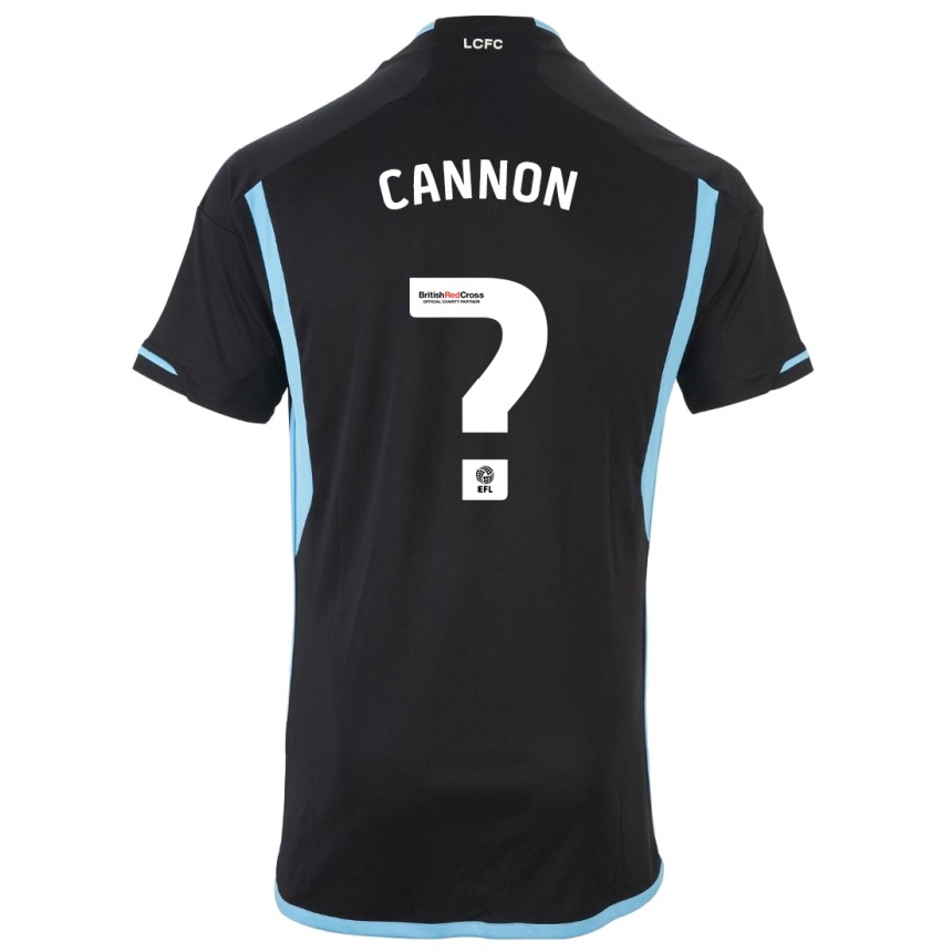 Women Football Thomas Cannon #0 Black Away Jersey 2023/24 T-Shirt Canada