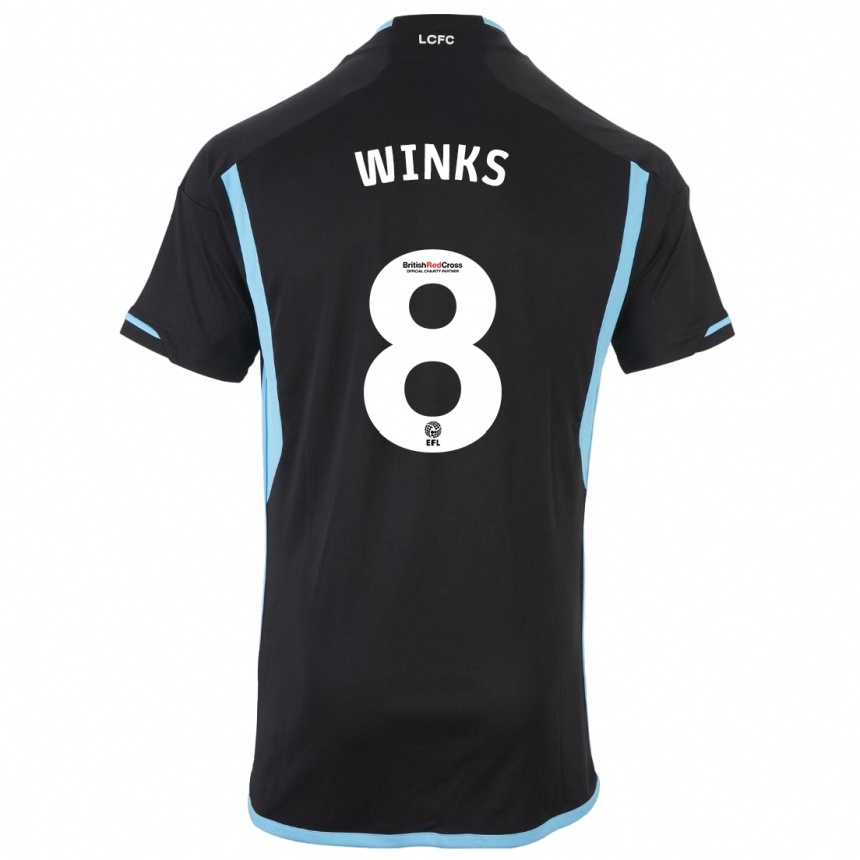 Women Football Harry Winks #8 Black Away Jersey 2023/24 T-Shirt Canada