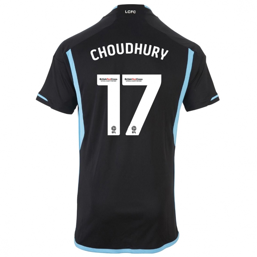 Women Football Hamza Choudhury #17 Black Away Jersey 2023/24 T-Shirt Canada