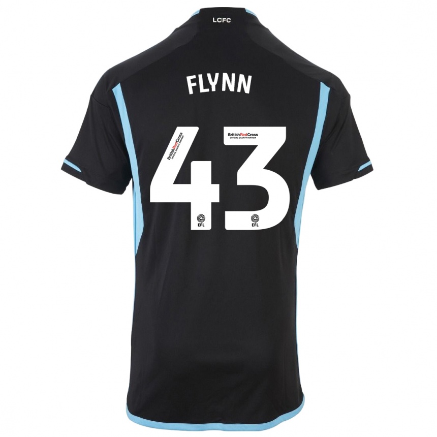 Women Football Shane Flynn #43 Black Away Jersey 2023/24 T-Shirt Canada