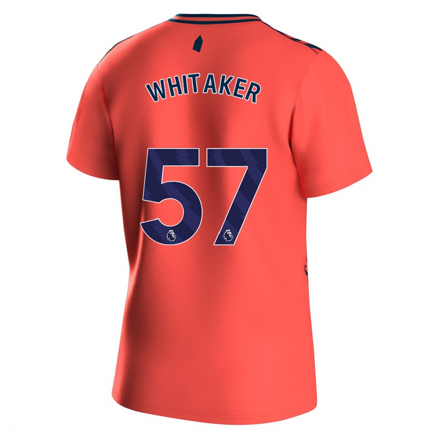 Women Football Charlie Whitaker #57 Coral Away Jersey 2023/24 T-Shirt Canada