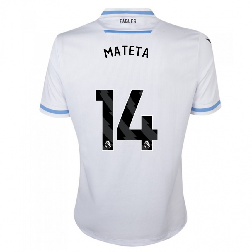 Women Football Jean-Philippe Mateta #14 White Away Jersey 2023/24 T-Shirt Canada