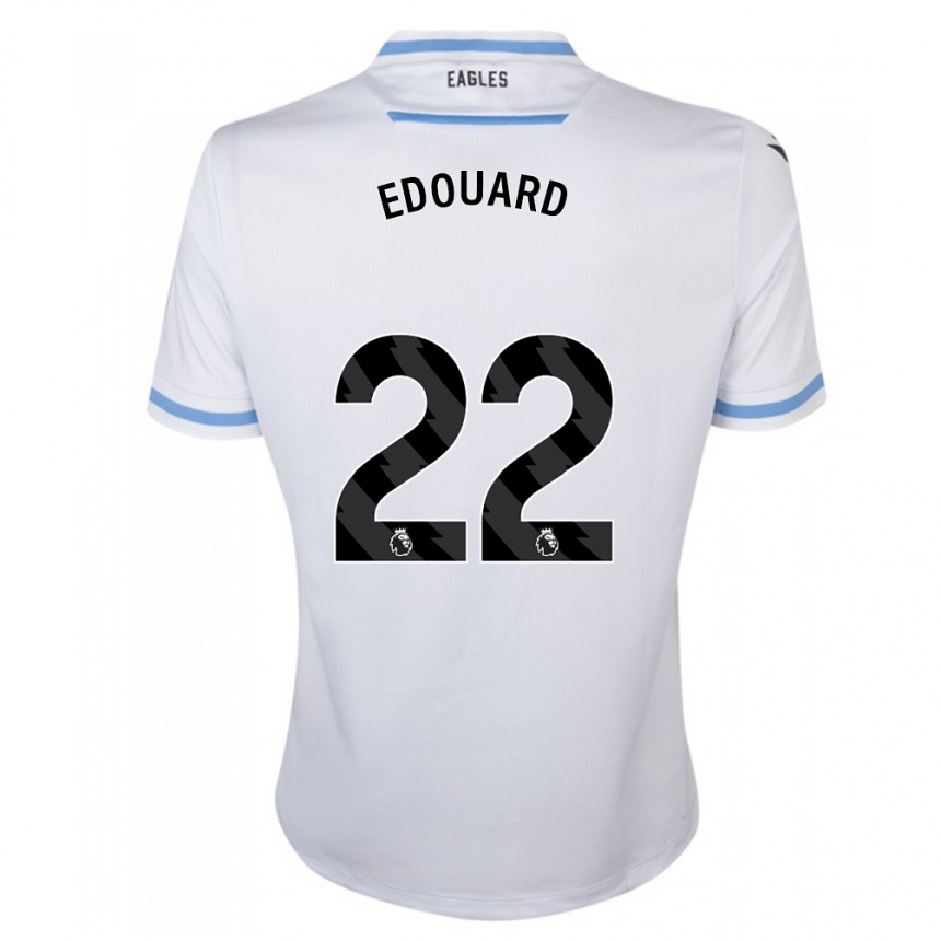 Femme Football Maillot Odsonne Edouard #22 Blanc Tenues Extérieur 2023/24 Canada