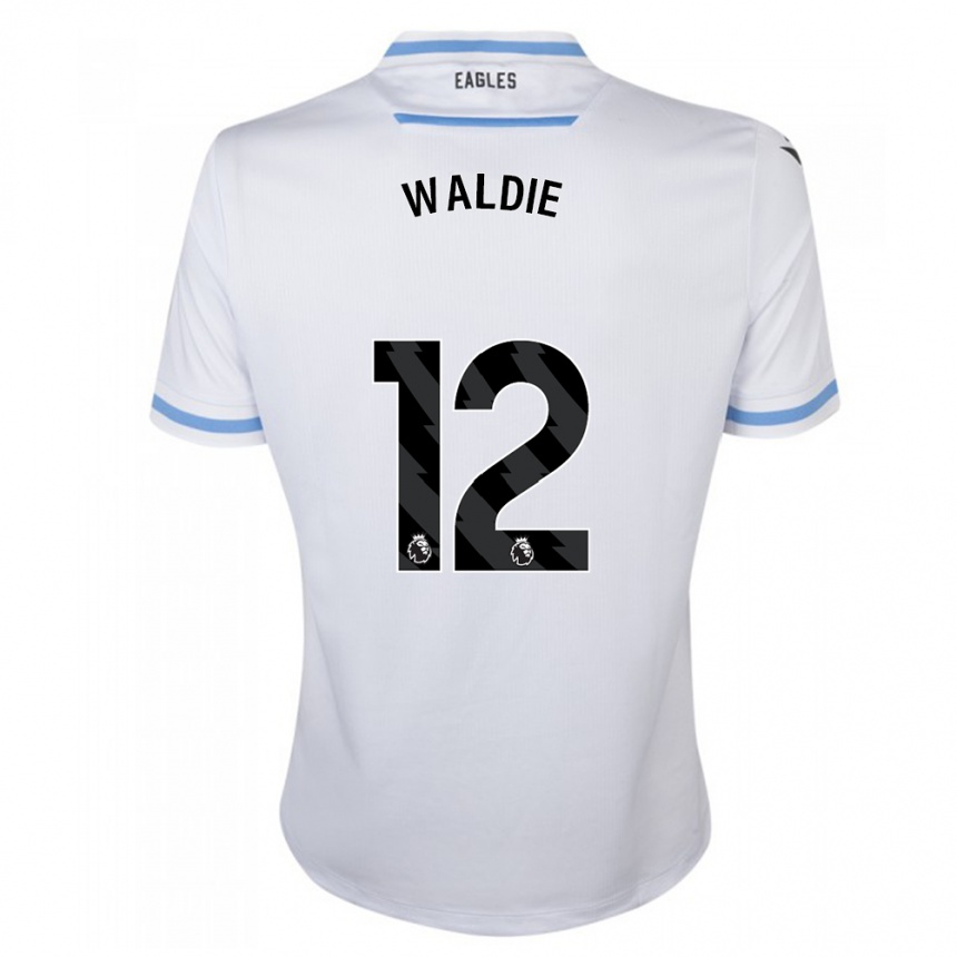 Women Football Lizzie Waldie #12 White Away Jersey 2023/24 T-Shirt Canada