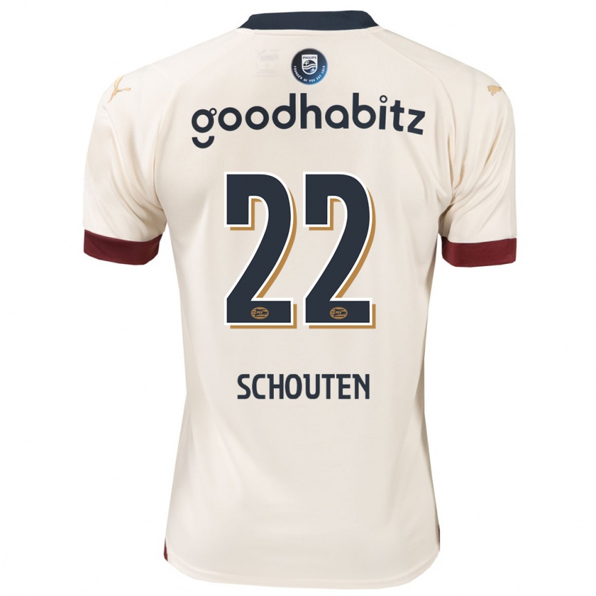 Women Football Jerdy Schouten #22 Off-White Away Jersey 2023/24 T-Shirt Canada