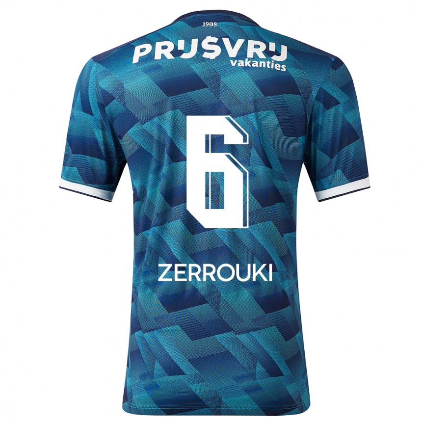 Femme Football Maillot Ramiz Zerrouki #6 Bleu Tenues Extérieur 2023/24 Canada