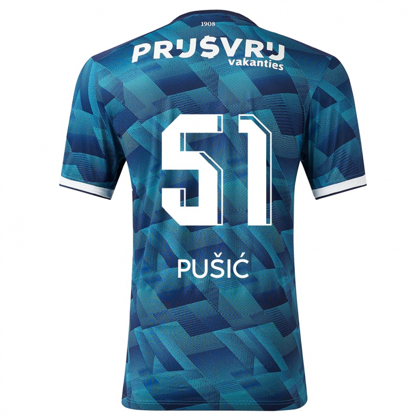 Femme Football Maillot Noah Pušić #51 Bleu Tenues Extérieur 2023/24 Canada