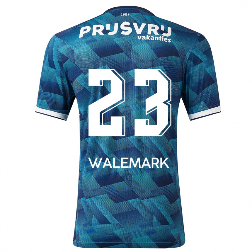 Women Football Patrik Walemark #23 Blue Away Jersey 2023/24 T-Shirt Canada