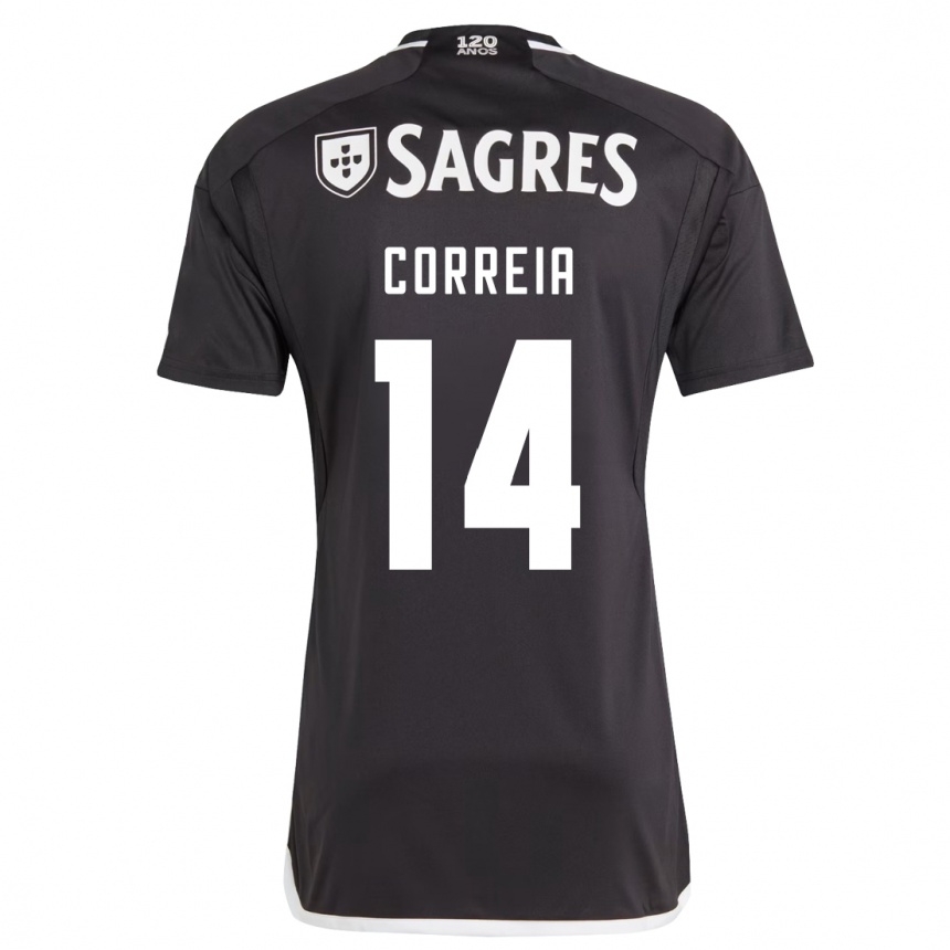 Women Football Carolina Correia #14 Black Away Jersey 2023/24 T-Shirt Canada