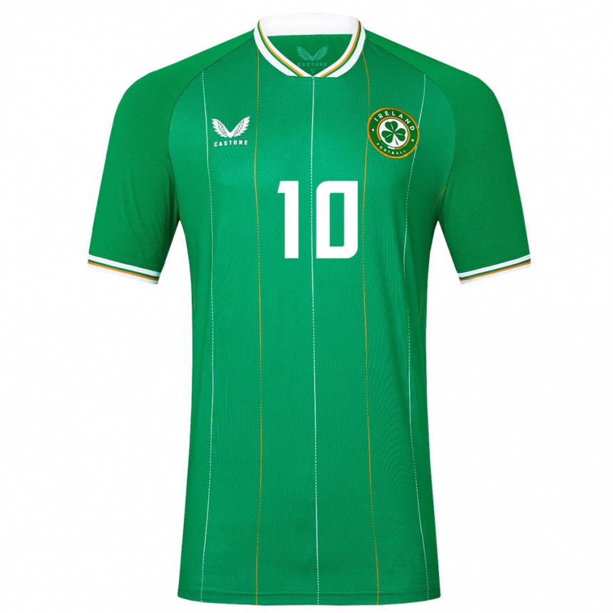 Kids Football Ireland Harry Vaughan #10 Green Home Jersey 24-26 T-Shirt Canada