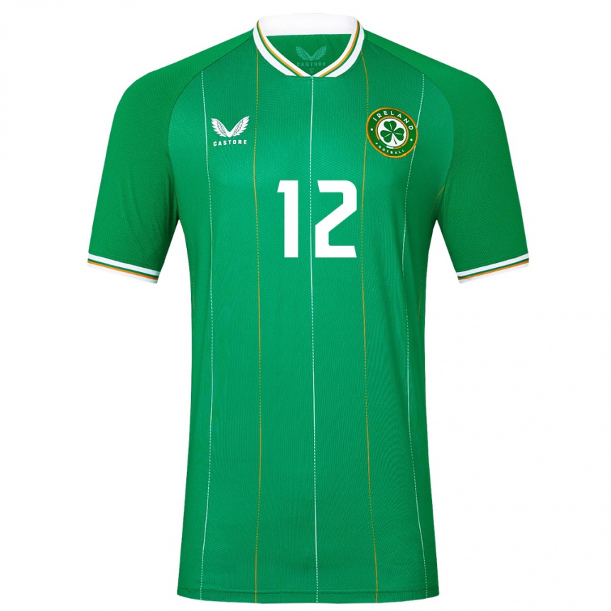 Kids Football Ireland Gavin Hodgins #12 Green Home Jersey 24-26 T-Shirt Canada