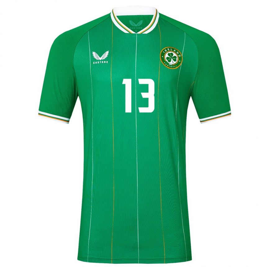 Kids Football Ireland James Golding #13 Green Home Jersey 24-26 T-Shirt Canada