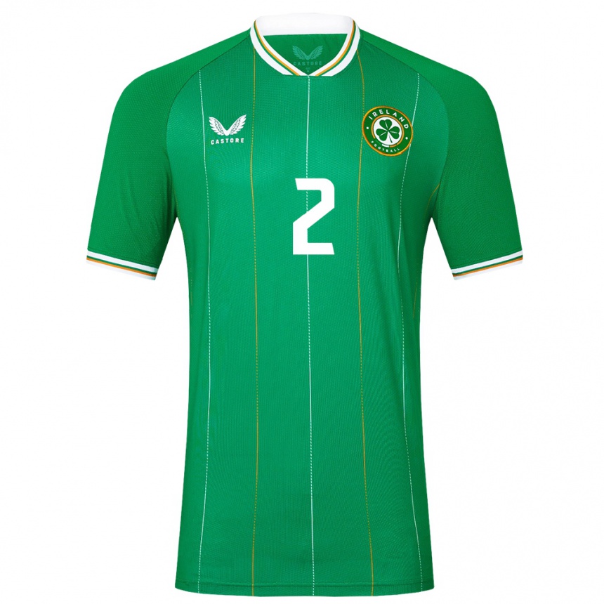 Kids Football Ireland Jessie Stapleton #2 Green Home Jersey 24-26 T-Shirt Canada