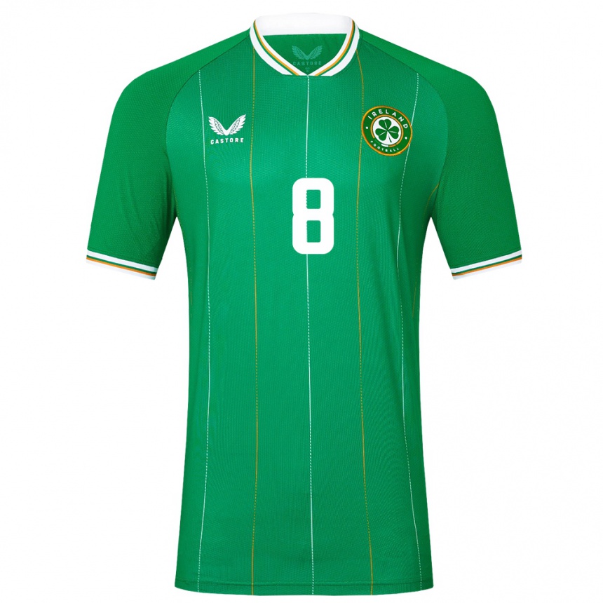 Kids Football Ireland James Mcmanus #8 Green Home Jersey 24-26 T-Shirt Canada